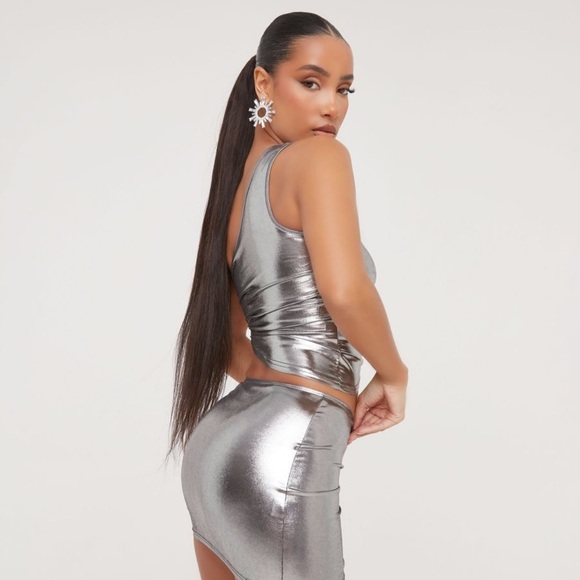 EGO silver matching skirt set - Picture 2 of 4